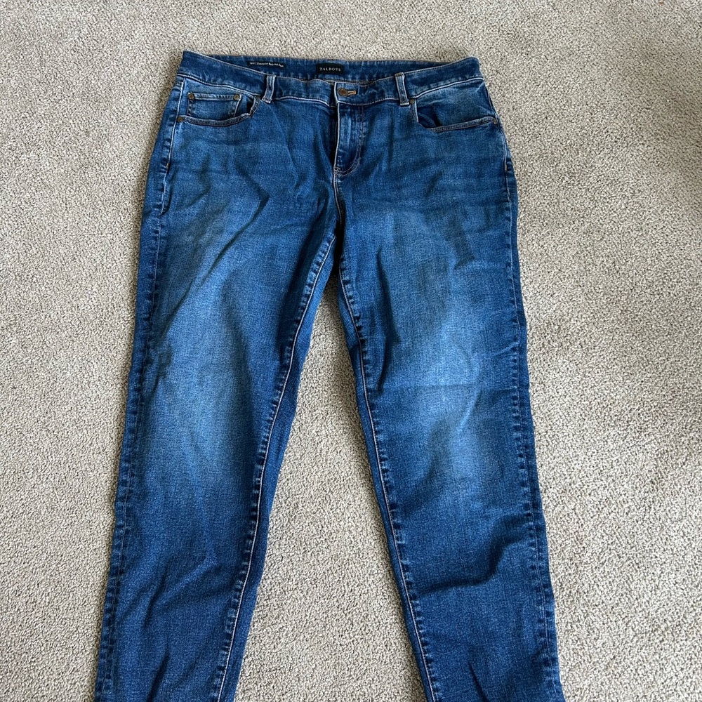 Talbots Blue Skinny Jeans Classic Denim Style